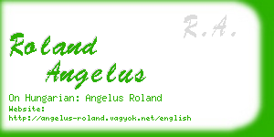 roland angelus business card